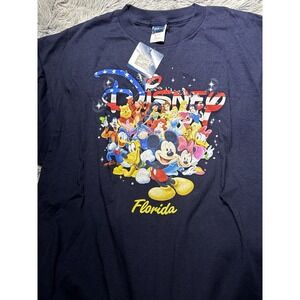 Disney Florida Characters Unisex Graphic Tee Shirt Size XL